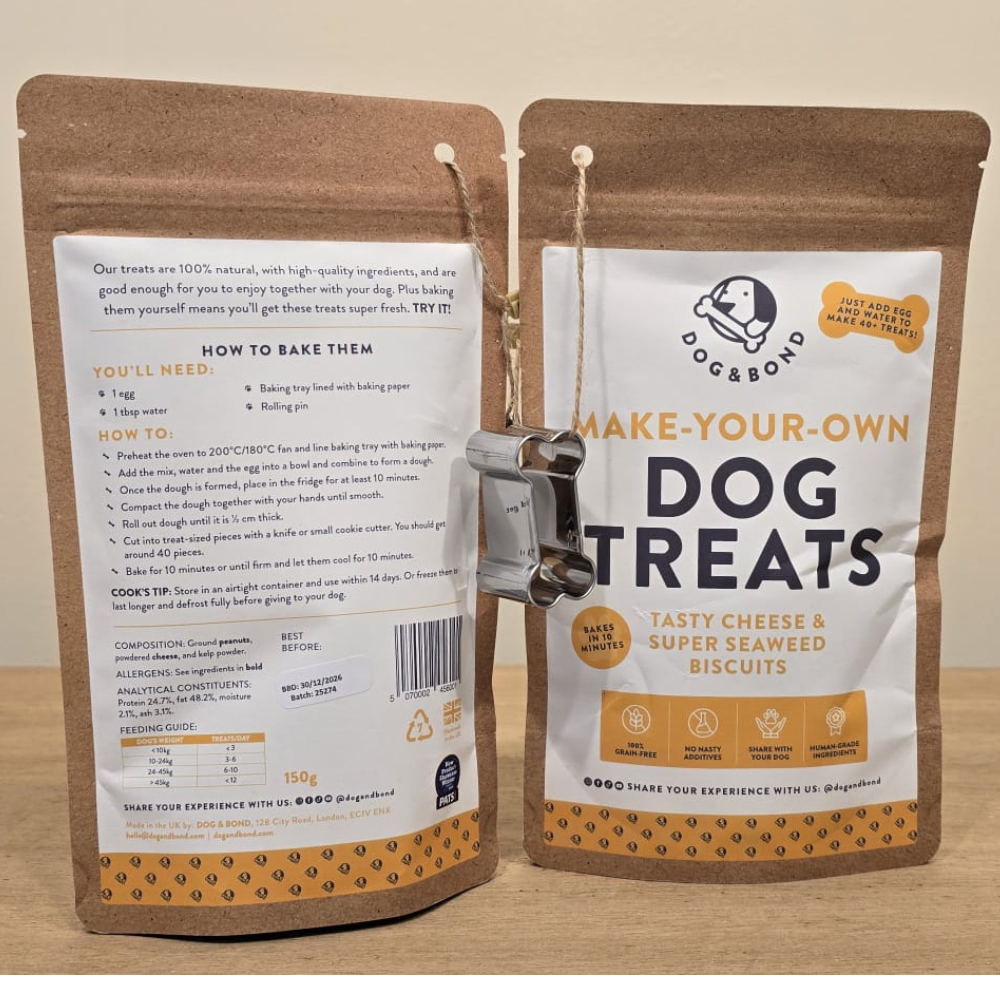 Dog Treats: Cheese & Super Seaweed (Dog and Bond)