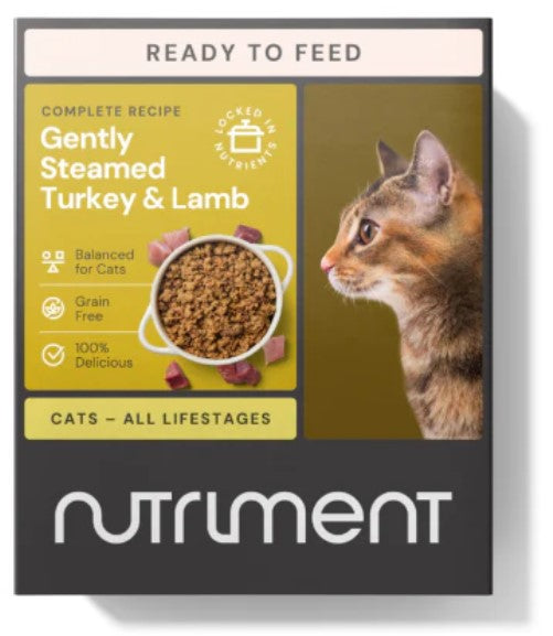 Gently Steamed Recipe - Turkey & Lamb for Cats 395g
